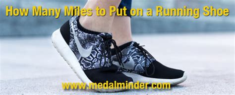 how many miles to put on running shoes